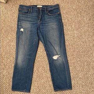 Madewell Straight Crop Jeans